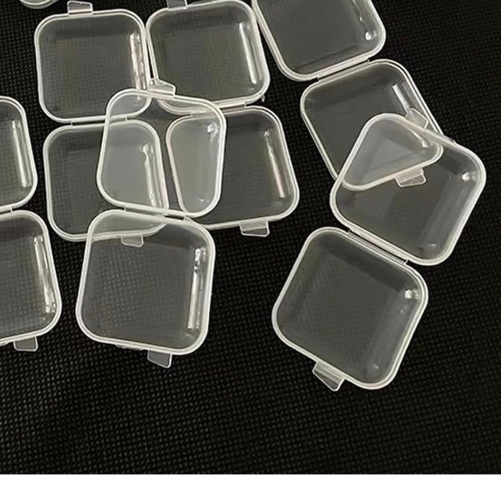 Mini Plastic Jewelry Storage Boxes 30 pk Clear Organizer Case Travel Crafts